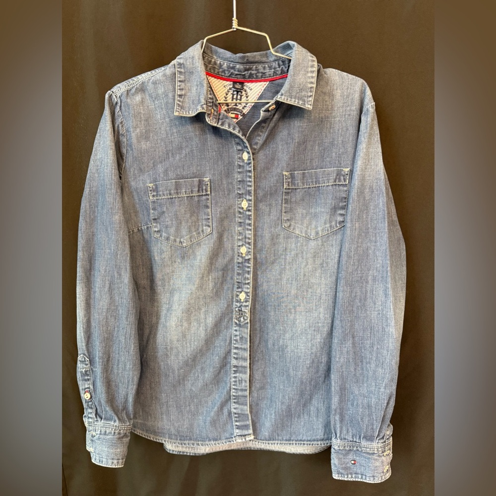 Tommy Hilfiger Soft, Blue Denim Shirt